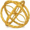 Everydecor Metal Decorative Sphere for Home Decor - Trendy Gold, 6"x 6" and Distressed Black, 4,5" x 4,5", Bundle view 2