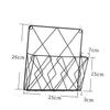 Homoyoyo Bookshelf for Office Decorative Storage Baskets Wall Shelf Brackets Wire Magazine Holder Hanging File Rack Single Pocket Wall Mount File Holder Book Supporter Books Organizer Ledge view 3