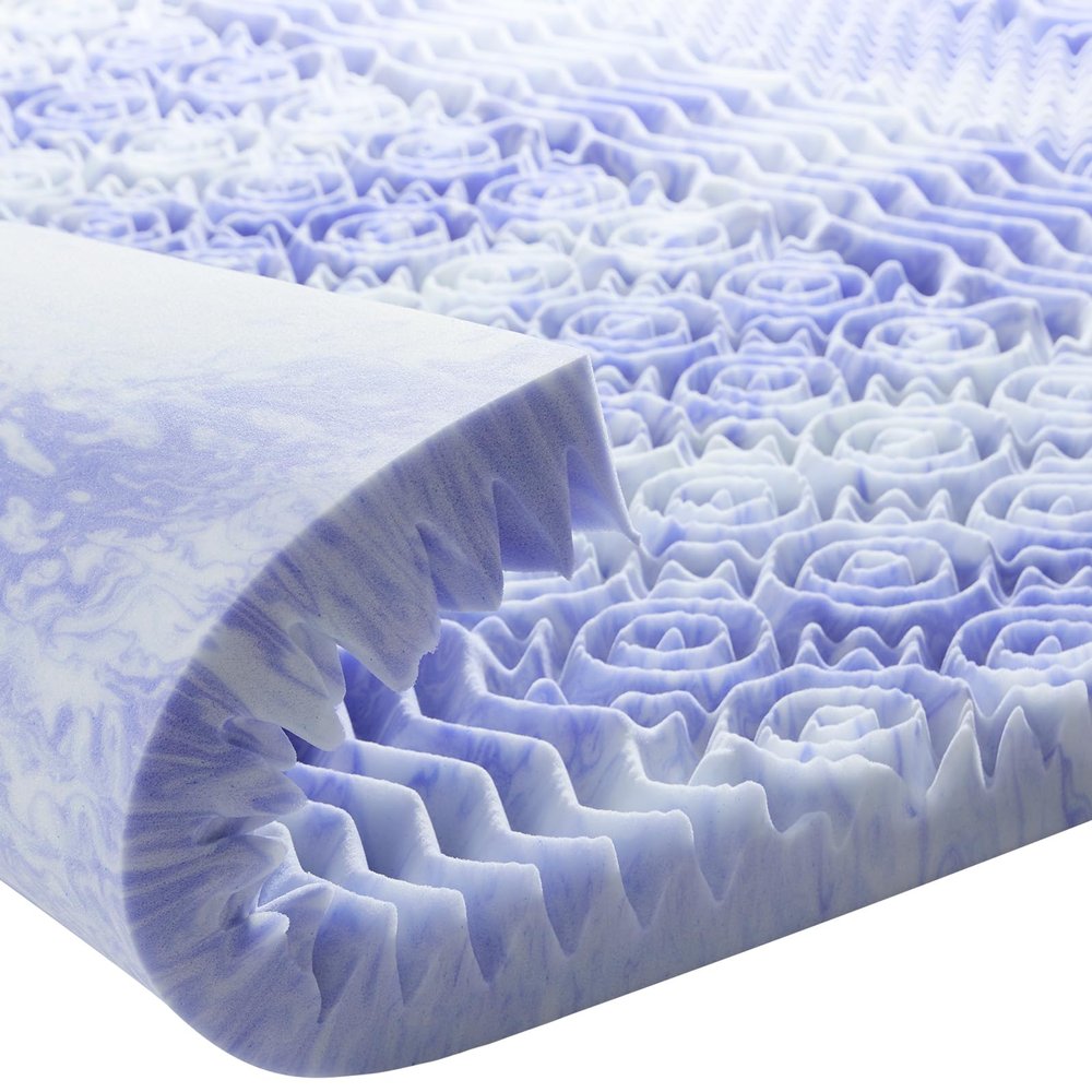 Dreamsmith 2 Inch Mattress Topper 7-Zone Memory Foam Mattress Topper Pressure Relief Soft Mattress Pad, CertiPUR-US Certified, King Size Bed