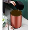 DYPASA Garbage Can Foot Pedal Trash Can Stainless Steel Living Room Trash Cans with Lid Modern Light Luxury Bedroom Office Kitchen Paper Waste Basket 8L Garbage Cans Trash Bin (Color : D) view 4