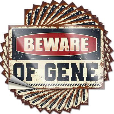 Car Stickers for Men Beware of Gene Funny Sticker 10 Pcs Funny Stickers for Cars Decal Stickers for Cars (Size : 12X18CM)