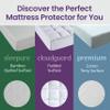 SafeRest CloudGuard - Queen Size Hybrid Mattress Protector & Pad (Extra Padded) - Waterproof Quilted Pillow Top Mattress Cover - Thick, Plush & Fitted Mattress Topper for Bed view 4