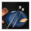 Soup Spoons Stainless Steel Long Handle Stirring Spoon Spoon Seasoning Coffee Spoon Long Ice Spoon Dessert Honey Spoon Dinner Spoon Table Spoon (Size : CH) view 4