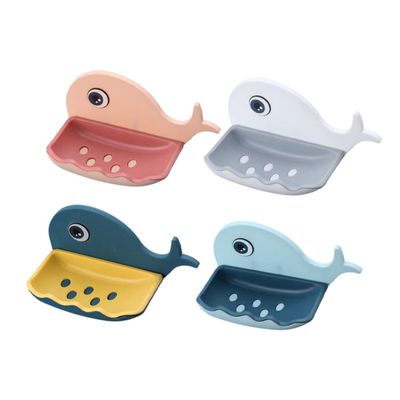 4pcs Wall-Mounted Soap Holder Stylish Bathroom Soap Racks and Storage for Home and Toilet No Drilling Required Convenient Organization