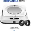 2 Pcs Replacement Non-Slip Wheel Tires for iRobot Braava Jet M6 (6110) (6012) (6112) (6113) Ultimate Wi-Fi Connected Robot Mop view 2