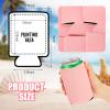 100 Pack Blank Beer Can Cooler Sleeves Soft Insulated Reusable Drink Cooler Bulk Collapsible Sublimation Can Cooler Sleeves for Wedding Party Supplies (Simple Style, Pink) view 2