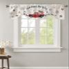 AMZRicher 4th of July USA Flag Truck Tie Up Valance for Window, Fireworks Independence Day Adjustable Balloon Window Shade Valance Curtain for Kitchen Cafe Bathroom Window Treatment 1 Panel 42x12 view 2