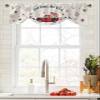 AMZRicher 4th of July USA Flag Truck Tie Up Valance for Window, Fireworks Independence Day Adjustable Balloon Window Shade Valance Curtain for Kitchen Cafe Bathroom Window Treatment 1 Panel 42x12 view 4