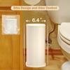 Steel Small Bathroom Trash Can with Lid Press Top 9L/2.4 Gallon Dog Proof Wastebasket with Removable Liner Bucket,Slim Bathroom Garbage Can Bin Under Desk/Sink Bedroom,Living Room,Office,Diaper view 3
