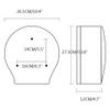 Sturdy Paper Towel Holders Wall Mounted Paper Towel Dispenser Roll Holder Roll Paper Tissue Holder Hand Tissue Holder Toilet Tissue Holder High Capacity view 2