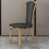 Classic Dining Chairs Stainless Steel Dining Chairs Comfortable Leisure Padded Chairs Nordic Style Kitchen Chair for Home Living Room Side Chair Stable Load-Bearing view 3