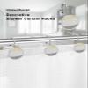 Shower Curtain Hooks, Geometric Yellow Gray Black Chevron Decorative Shower Curtain Hooks for Bathroom Stainless Steel Rustproof Shower Curtain Rings view 3
