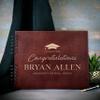 Graduation Guest Book 2025, Personalized with 5 Designs & 5 Rustic Colors - 2 Optional Sizes - Customized Guestbook Registry Sign-in with Name - Date, Hard Cover Laser Engraved Guest Book, D5 view 2