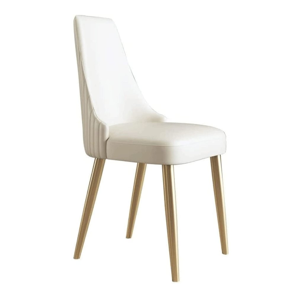Classic Dining Chairs Leather Dining Chairs Fashion Kitchen Chair Ergonomic Comfort Side Chair for Home Dining Room Chairs Lounge Chair Stable Load-Bearing