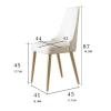 Classic Dining Chairs Leather Dining Chairs Fashion Kitchen Chair Ergonomic Comfort Side Chair for Home Dining Room Chairs Lounge Chair Stable Load-Bearing view 3