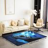 Erosebridal Teens Game Area Rug 5x6'6'', Kids Video Games Carpet for Boys Girls Youth Joystick Player Novelty Gamer Decorative Rug Gamepad Area Runner Rug Mat for Bedroom Living Room Bedside, Blue view 2