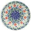 Polmedia Polish Pottery Pasta Bowl 9-inch - Last Summer Flowers Pattern Handmade in Boleslawiec Poland + Certificate of Authenticity view 2