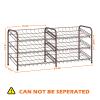 MOOACE Can Rack Organizer, 2 in 1 Can Storage Dispenser Holds up to 72 Cans, Can Organizer for Pantry Kitchen Cabinet, Brown view 4