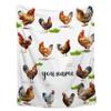 ZOCHOTEN Flower Chicken Personalized Custom Blanket, Funny Chicken Printed Throw Blanket for Toddler/Pets, 30"x40", Multicolor view 1