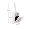 RUTAVM Toilet Brush Creative Nail-Free Wall-Mounted Household Toilet Brush Set Upscale Hotel and Club Stainless Steel Handle for Bathroom view 2