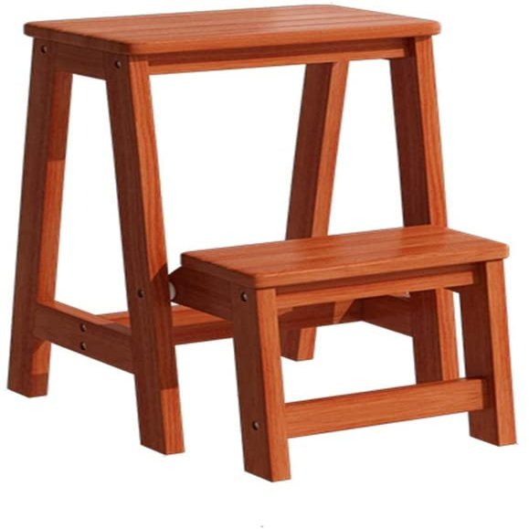 Wood Step Stool Ladder Foldable Ladder Stool for kids 3 Steps Wood Foot Stools Adult Stepladder Portable Shoe Bench Flower RackIndoor Kitchen bathroom Folding Step Stool Large Heavy Duty ( Color : C
