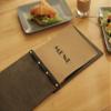 Wooden Menu, Menu, Menu Cover, Restaurant Menu Cover, FREE ENGRAVING (Letter paper size, wenge dark) view 4