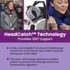 Cabeau Inflatable Travel Pillow  Air TNE  Adjustable, Lightweight, and Supportive for Sleeping on Airplanes, Trains, and Cars Customized Fit and Compact Carrying Case (Royal Blue) view 3