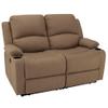 Camper Comfort Faux Suede Leather Reclining Chair, Cappuccino, 58" Wide x 41" Tall x 30" Deep, Wall Hugging Fit for RVs view 1