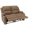 Camper Comfort Faux Suede Leather Reclining Chair, Cappuccino, 58" Wide x 41" Tall x 30" Deep, Wall Hugging Fit for RVs view 3