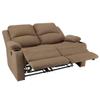 Camper Comfort Faux Suede Leather Reclining Chair, Cappuccino, 58" Wide x 41" Tall x 30" Deep, Wall Hugging Fit for RVs view 4