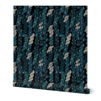 Spoonflower Yarn Crafts Knitting Peel and Stick Removable Wallpaper