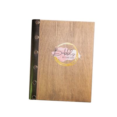 Wooden Menu, Menu, Menu Cover, Restaurant Menu Cover (Legal paper size, oak)