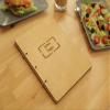 Wooden Menu, Menu, Menu Cover, Restaurant Menu Cover, FREE ENGRAVING (Legal paper size, chestnut) view 3