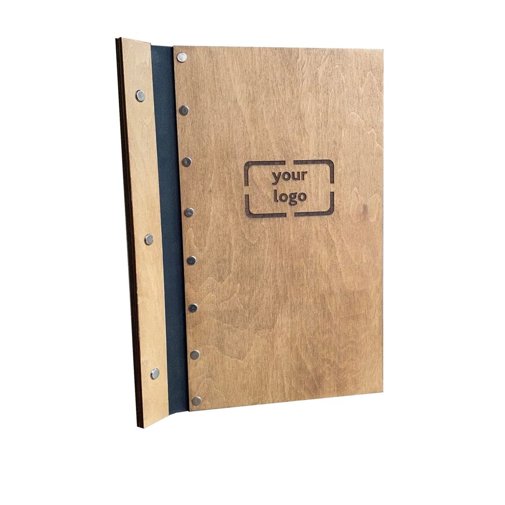 Wooden Menu, Menu, Menu Cover, Restaurant Menu Cover (Junior Legal size, cherry)