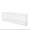 Marketing Holders Clear Acrylic Display Tray 5 Compartment 19.5" Rectangular Countertop Organizer for Retail Products Candy Bulk Items and Small Parts Storage view 1