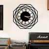 Dekory Wall Clock for Living Room Decor - Silent Non-Ticking, Vintage Industrial Style, Black Metal Clock for Office, Bedroom, Kitchen, Housewarming Gift (Palmilla, 13.7 Inch) view 4