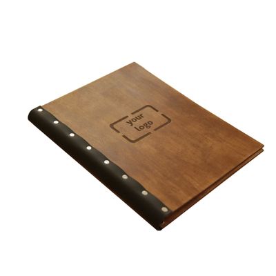 Wooden Menu, Menu, Menu Cover, Restaurant Menu Cover (Junior Legal size, chestnut)