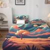 Nature Sheets California King, Abstract Boho Bed Sheets, Patterned Bedding Sheets & Pillowcases 4 Piece Set - Soft Microfiber Deep Pocket Fitted Sheet & Flat Sheet & 2 Pillow Cases view 2