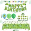 Turtle Party Decorations - Including Turtle Balloons, Happy Birthday Banner, Cake Topper, and Green Tablecloth for Under the Sea Party Decorations Turtle Birthday Party Supplies view 2