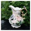 Lily Butterfly Vase Home Decoration Hydroponic Vase Garden Flower Bottle Elegant Style Vase Decoration Cafe Vases Kitchen Vases (Colour: Ceramic-White) view 3