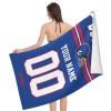Cokpet Custom Buffalo Beach Towel, Personalized Beach Towels with Name and Number, Customized Beach Towels Gifts for Men Women Fans 32 X 52 Inch view 2