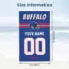 Cokpet Custom Buffalo Beach Towel, Personalized Beach Towels with Name and Number, Customized Beach Towels Gifts for Men Women Fans 32 X 52 Inch view 3