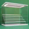 NONEMEY Clear Acrylic Display Case Stand with LED Light 2/3/4/5/6 Tier Storage Box Showcase Dustproof Organizer Box for Collectibles (White 6 Tiers 19.6 * 12.5 * 16.5inch) view 1