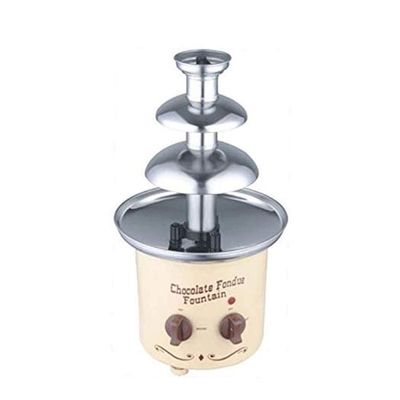 Chocolate Fountain Small Chocolate Fountain Machine for Melting Chocolate Stainless Steel Heated Basin Chocolate Fountain for Kids and Parties Easy to Assemble 3-Tiers