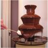 Chocolate Fountain Small Chocolate Fountain Machine for Melting Chocolate Stainless Steel Heated Basin Chocolate Fountain for Kids and Parties Easy to Assemble 3-Tiers view 2