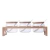 Clear Seasoning Rack Spice Pots - 4 Piece Glass Seasoning Box - Storage Container Condiment Jars - Cruet with Cover and Spoon view 1