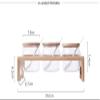 Clear Seasoning Rack Spice Pots - 4 Piece Glass Seasoning Box - Storage Container Condiment Jars - Cruet with Cover and Spoon view 2