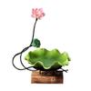 Home Fruit Plate Creative Modern Living Room Coffee Table High-end Ceramic Home Chinese Style New Chinese Lotus Leaf Plate view 1