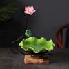 Home Fruit Plate Creative Modern Living Room Coffee Table High-end Ceramic Home Chinese Style New Chinese Lotus Leaf Plate view 3