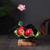 Home Fruit Plate Creative Modern Living Room Coffee Table High-end Ceramic Home Chinese Style New Chinese Lotus Leaf Plate view 4